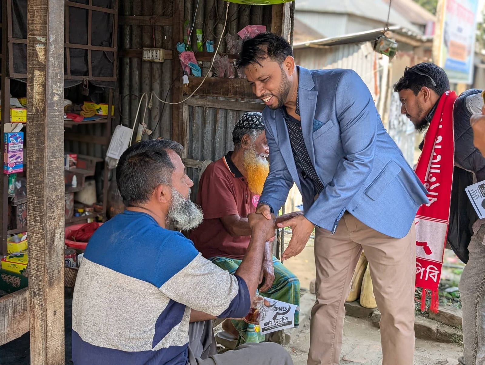 সরিষাবাড়ীতে কাস্তে প্রতিকের প্রার্থী মাহবুব জামান জুয়েলের গণসংযোগ
